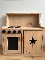 Leuke steigerhouten speelkeuken, Kinderen en Baby's, Speelgoed | Speelkeukens, Ophalen, Zo goed als nieuw, Hout