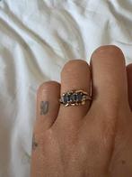 9K Gouden Ring met Tanzaniet, Ophalen of Verzenden, Zo goed als nieuw, 17 tot 18, Met edelsteen