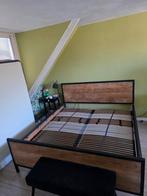 Teak houten bed 1.80 bij 2.00, Huis en Inrichting, Slaapkamer | Bedden, Ophalen, Tweepersoons, Zo goed als nieuw, 180 cm