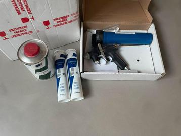 Kitspuit op lucht tbv verspuitbare kit incl kit en cleaner beschikbaar voor biedingen