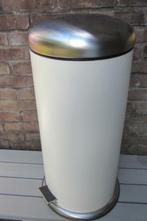 Mjosa Ikea pedaalemmer 30 liter wit met chroom, Ophalen, Gebruikt, Metaal, Minder dan 50 cm