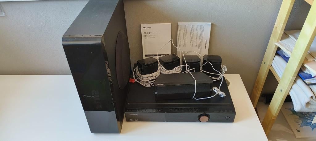 Pioneer bleu-ray surround systeem, 7.1-systeem, Blu-ray-speler, 70 watt of meer, Ophalen of Verzenden