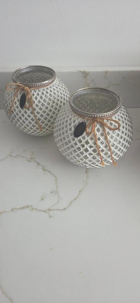 2 windlichten Riverdale., Ophalen, Zo goed als nieuw, Overige materialen, Minder dan 25 cm