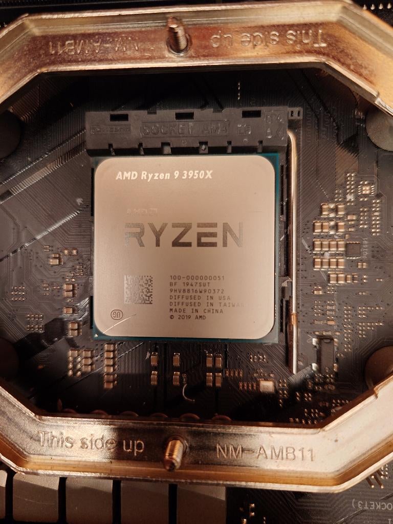 Ryzen 9 3950x, Computers en Software, Processors, 16-core, Ophalen of Verzenden, Zo goed als nieuw, AMD Ryzen 9