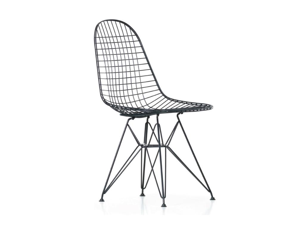 Vitra Eames Wire Chair DKR stoel zwart | Van €473, nu, Vitra, Zwart, Nieuw, Ophalen of Verzenden
