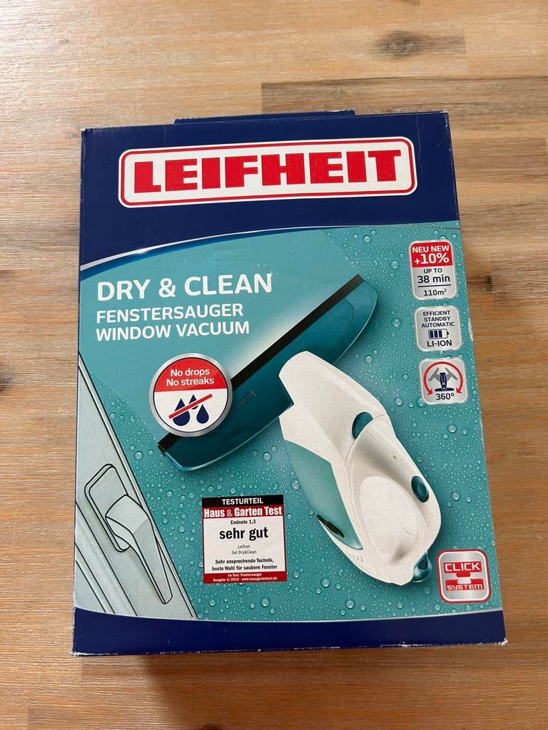 Leifheit Dry & Clean raamzuiger/cleaner, Ophalen of Verzenden, Raamwisser of Trekker