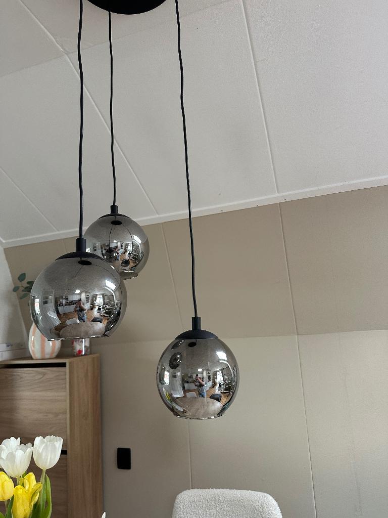Hang lamp, Ophalen, Zo goed als nieuw, Glas, Minder dan 50 cm