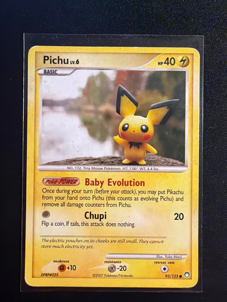 Pichu 93/123, Ophalen of Verzenden, Gebruikt, Losse kaart