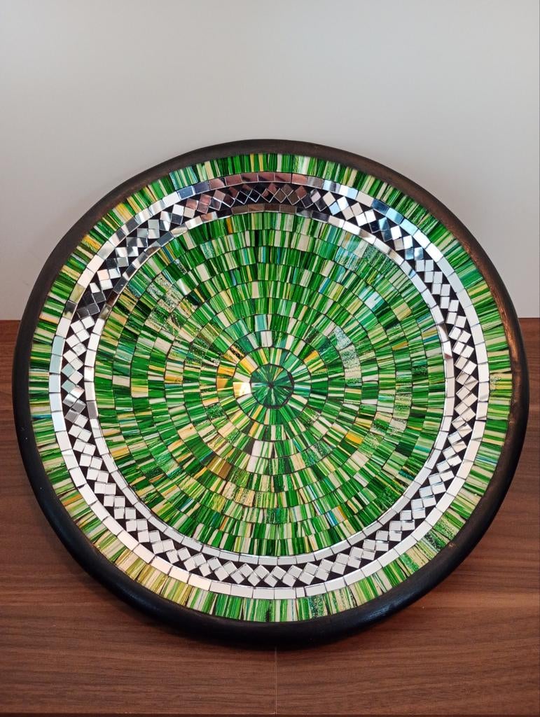 Mozaïek schaal met spiegeltjes, Schaal, Rond, Nieuw, Ophalen of Verzenden