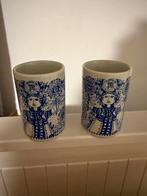 Nymolle Bjorn Wiinblad Flora Vaas met Vrouw en Bloemen 2x, Ophalen