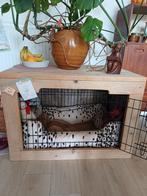 Steigerhouten ombouw en metalen bench, Dieren en Toebehoren, Ophalen