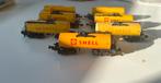 7x Minitrix N-schaal Shell ketelwagens – set, Gebruikt, Gelijkstroom, Trix, Wagon