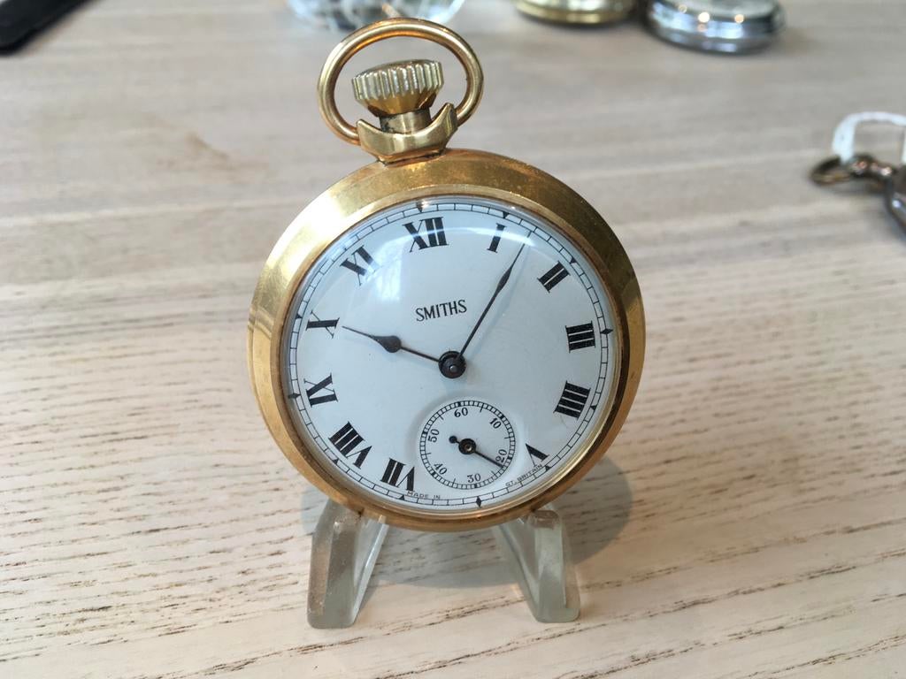 Mooi Engels Smiths zakhorloge, Overige merken, Overige materialen, Zakhorloge, Verguld