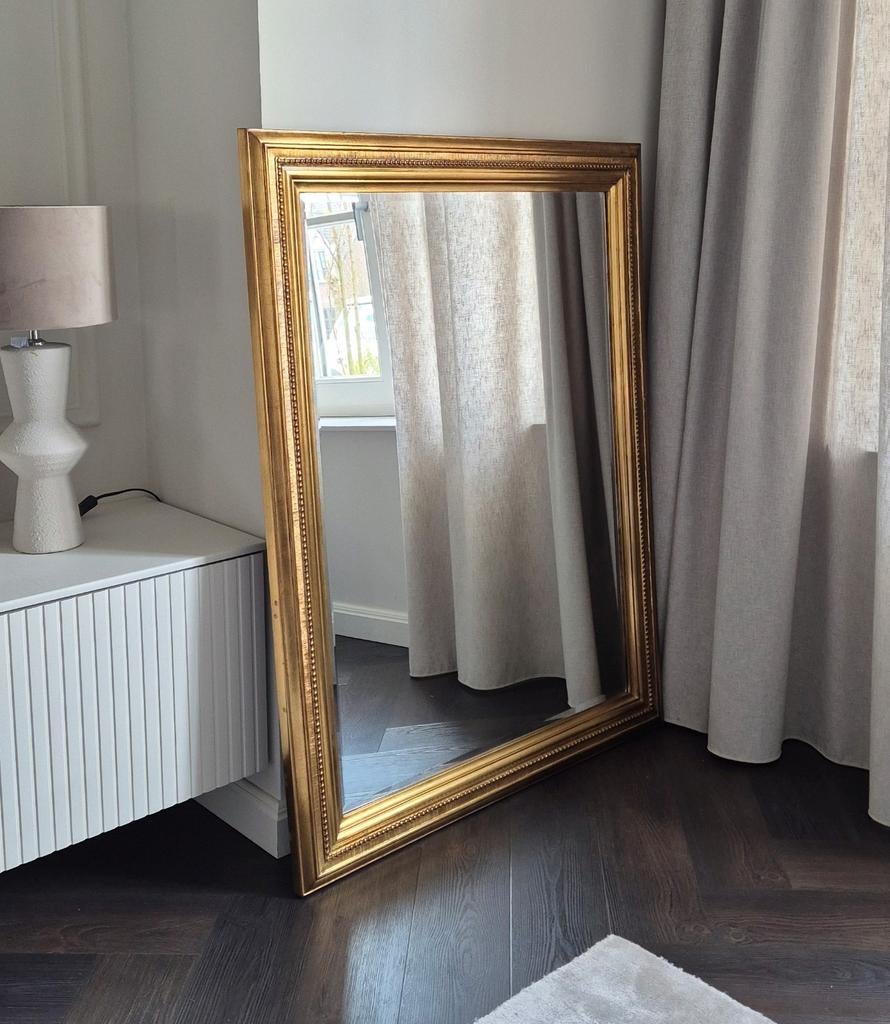 Grote Gouden Vintage Spiegel Barok DeKnudt | 120x90cm Goud, 100 tot 150 cm, Ophalen of Verzenden, Zo goed als nieuw, 75 tot 100 cm