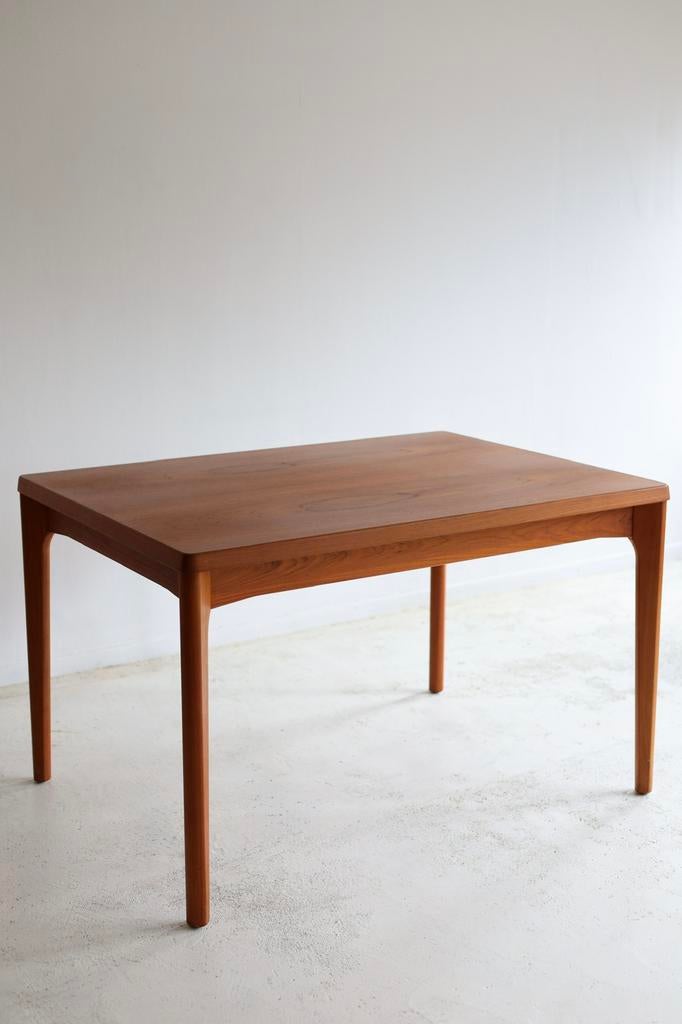 Eettafel uitschuifbaar Henny Kjaernulf Deens design jaren 60, Ophalen, Design, Teakhout, 200 cm of meer