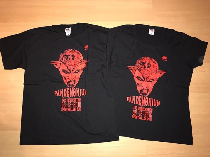 Pandemonium Hardcore Merchandise T-Shirt maat XL NIEUW!, Ophalen of Verzenden, Nieuw, Maat 56/58 (XL), Zwart