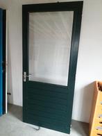 Merbau buiten deur met thermopane 211.5 x 93 cm compleet, Ophalen, Buitendeur, 200 tot 215 cm