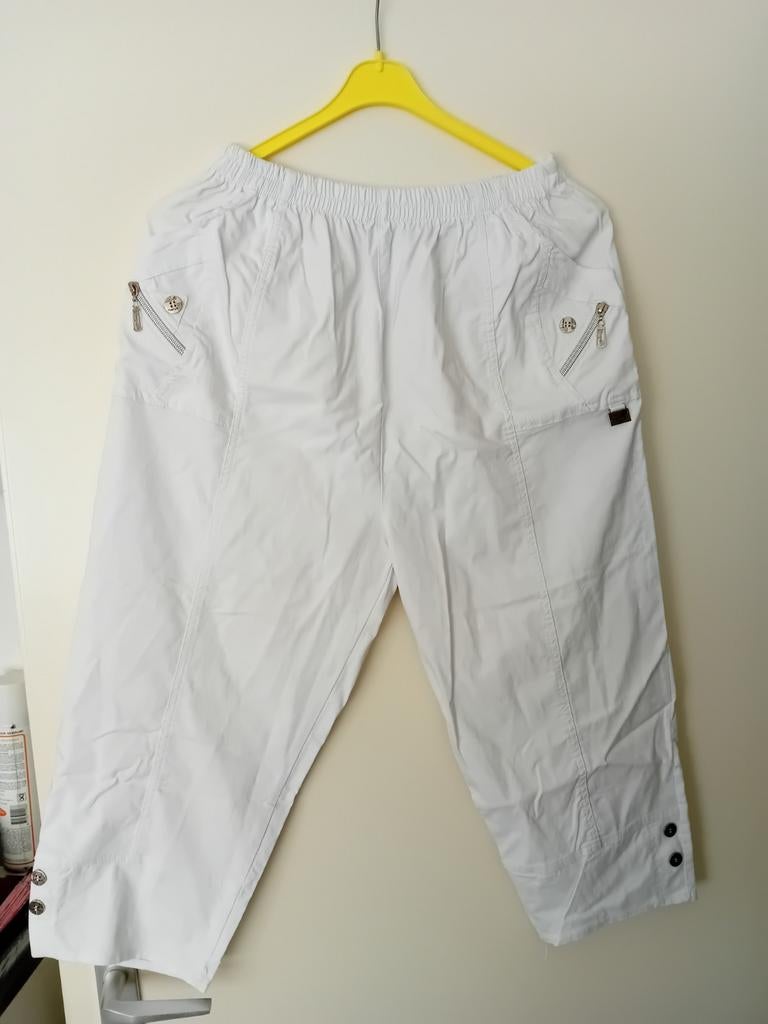 Witte capri broek, maat 46, Ophalen of Verzenden