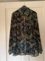 GUESS overhemd/blouse zwart-groen-khaki camouflage mt. XL, Ophalen of Verzenden, Zo goed als nieuw, Maat 46/48 (XL) of groter