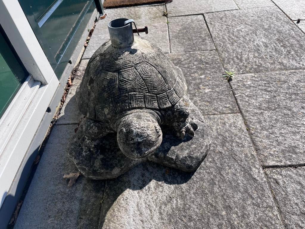 Parasol voet in een schildpad, Tuin en Terras, Ophalen, Minder dan 1 meter, Parasolvoet