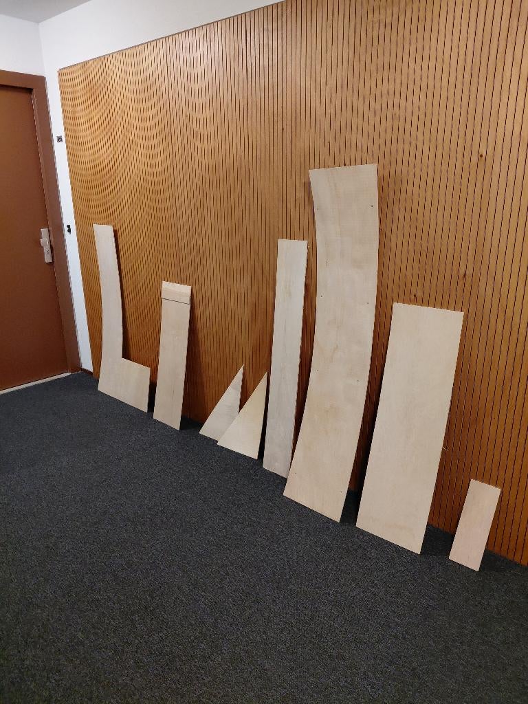 triplex - multiplex restjes, Doe-het-zelf en Verbouw, Platen en Panelen, Ophalen, Gebruikt, Multiplex, Minder dan 20 mm