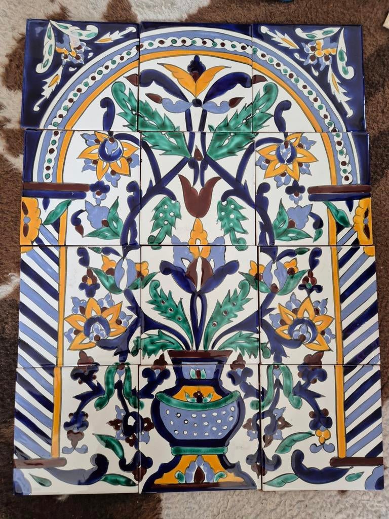 Tabarka tegels plateau, Antiek en Kunst, Ophalen of Verzenden