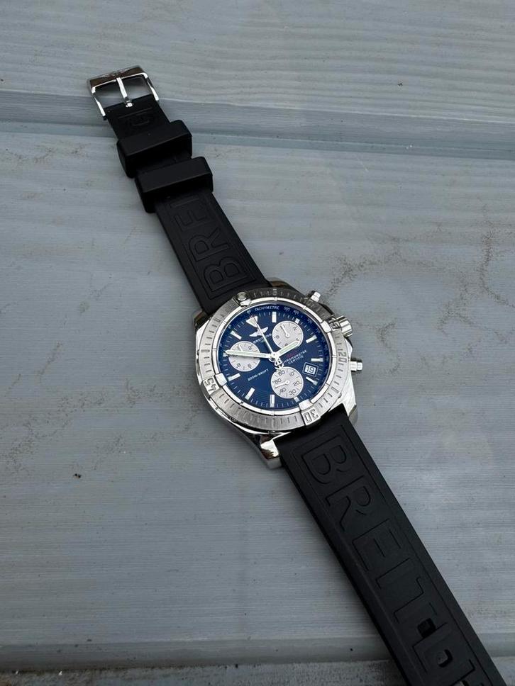 Breitling Colt Chronograph, Sieraden, Tassen en Uiterlijk, Horloges | Kinderen, Zo goed als nieuw, Jongen of Meisje, Blauw, Ophalen of Verzenden