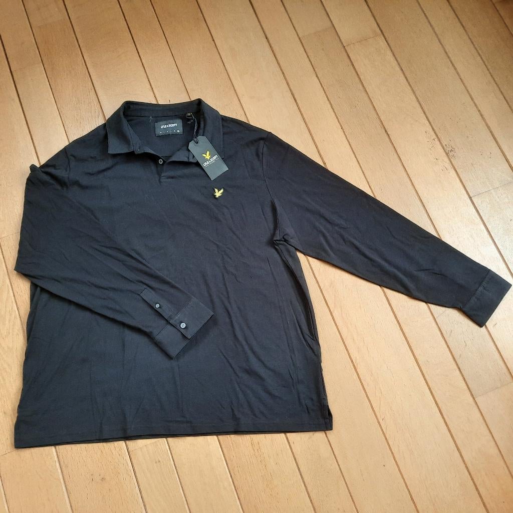 Lyle & Scott polo longsleeve bloes zwart maat XXL - nieuw -, Kleding | Heren, Polo's, Zwart, Nieuw, Overige maten, Ophalen of Verzenden