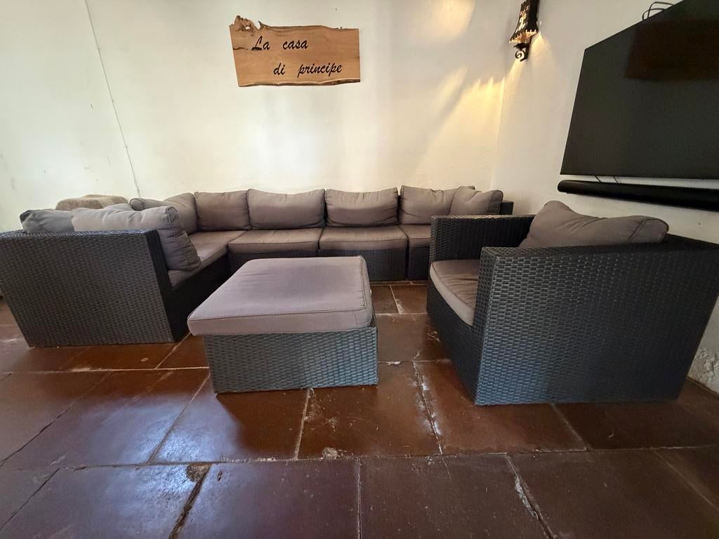 Loungebank Bois le Duc, Ophalen, Gebruikt, 6 zitplaatsen, Loungeset