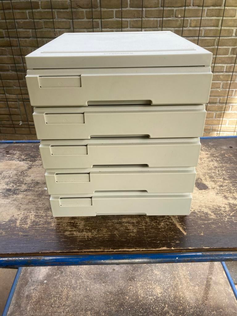 Ladekast met 5 laden voor bureau of schuur, Ophalen, Gebruikt, 5 laden of meer, Minder dan 100 cm