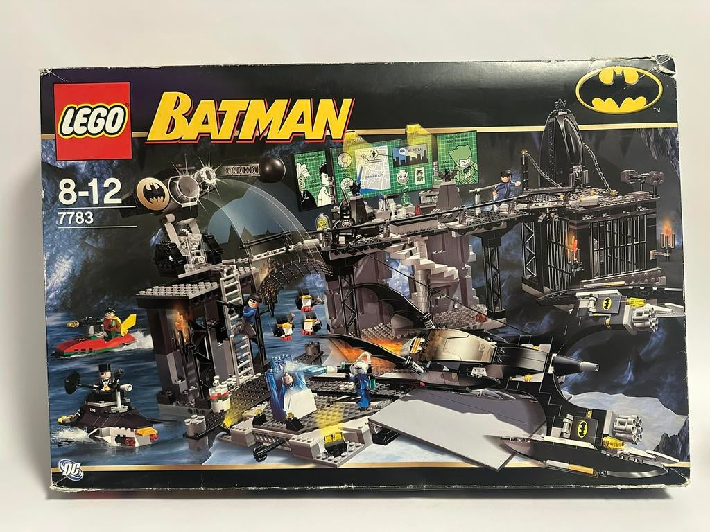 LEGO 7783 Batcave – met doos, instructies en minifiguren, Ophalen, Gebruikt, Complete set, Lego