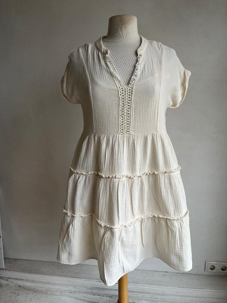 aaiko jurkje beige maat XS, Aaiko, Verzenden, Beige, Zo goed als nieuw