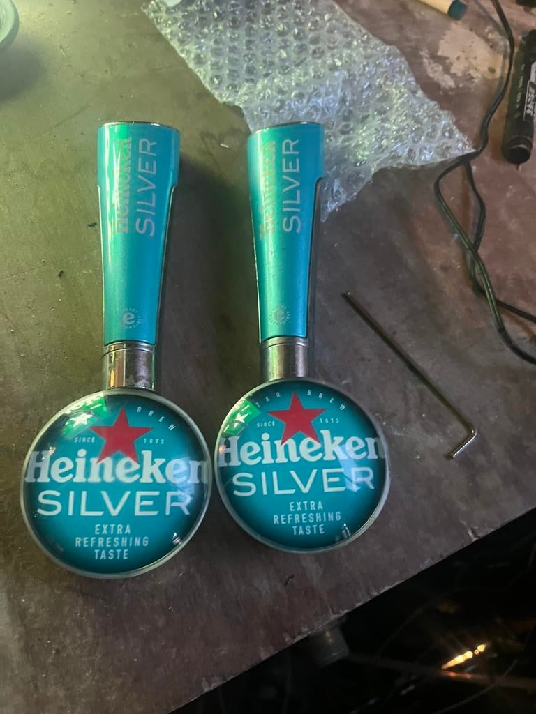 Heineken silver taplens en taphendel., Ophalen of Verzenden, Zo goed als nieuw, Overige merken