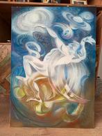 Schilderij “Icarus” van de overleden kunstenaar Wim Karsten., Ophalen of Verzenden