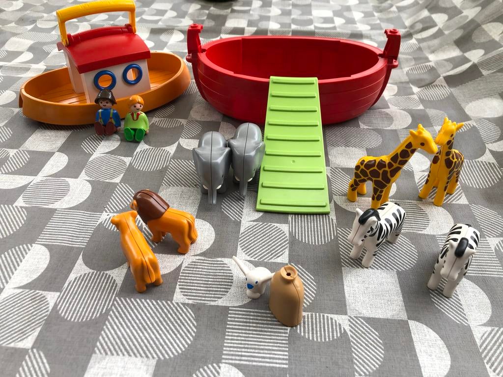 Playmobil 1-2-3 Ark van Noah, Kinderen en Baby's, Speelgoed | Playmobil, Ophalen, Zo goed als nieuw