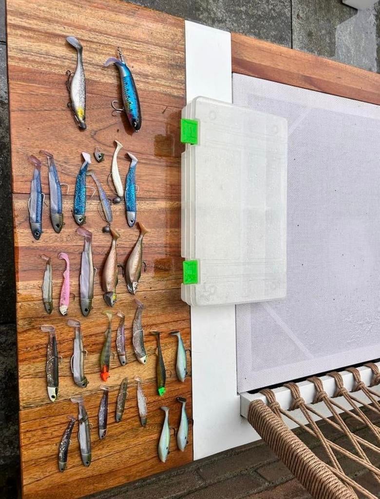 Partij kunstaas met opbergdoos, Watersport en Boten, Hengelsport | Algemeen, Ophalen, Gebruikt, Kunstaas