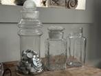 Oude glazen potten Venz snoeppot, Ophalen of Verzenden