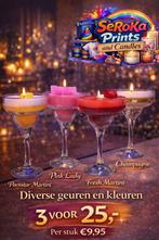 Handgemaakte kaarsen: cocktails, beertjes en meer!, Overige materialen, Overige kleuren, Nieuw, Ophalen of Verzenden