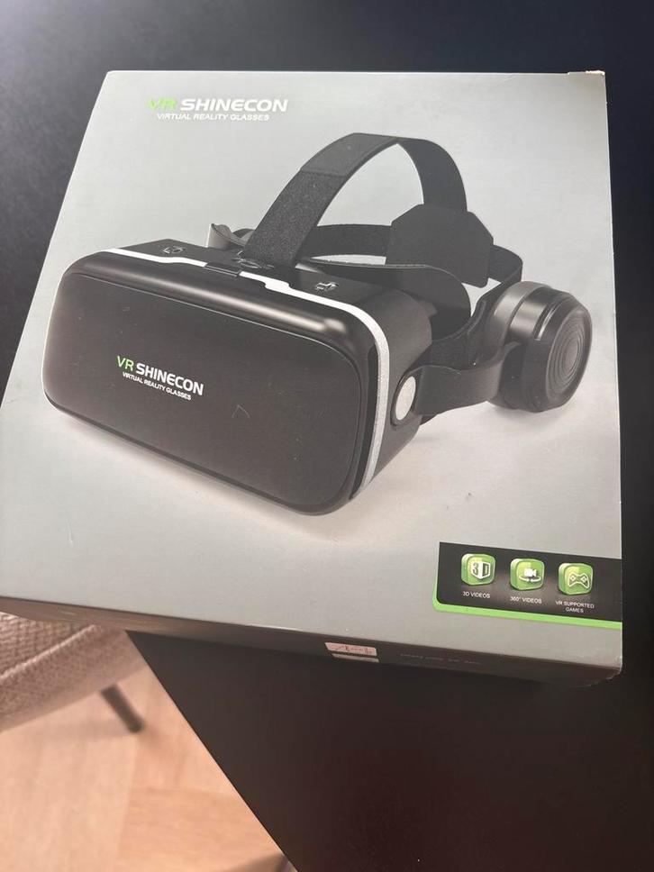 VR SHINECON Virtual Reality Bril - Nieuw in doos, Spelcomputers en Games, Virtual Reality, Nieuw, Overige platformen, VR-bril