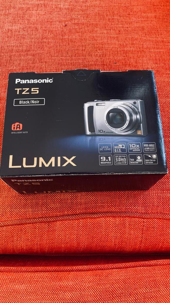 Panasonic Lumix DMC-TZ5 Compact Camera - Zwart, Gebruikt, Compact, Ophalen of Verzenden, Overige Merken