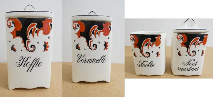 Art Deco - Societe Ceramique - FAUST - onderdelen [1434-a], Antiek en Kunst, Antiek | Servies los, Ophalen