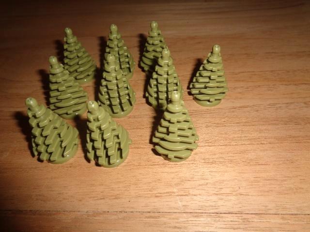 Partij N751=10x Nieuwe kleine Lego dennenbomen, Kinderen en Baby's, Speelgoed | Duplo en Lego, Nieuw, Lego, Losse stenen, Ophalen of Verzenden