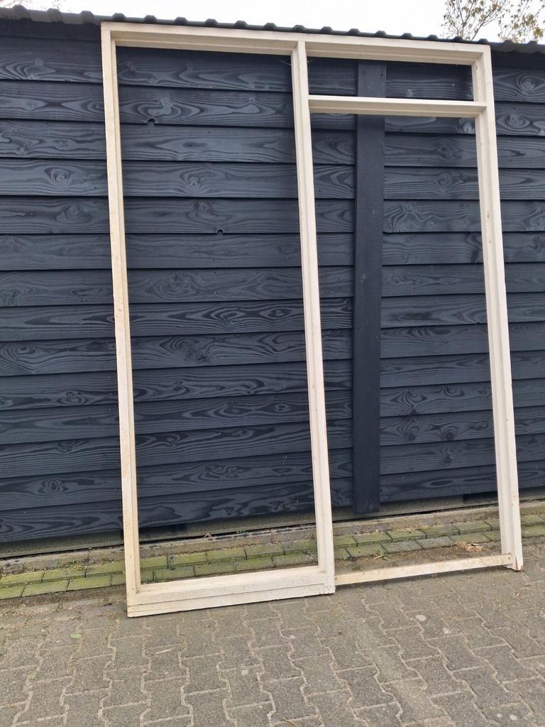 Deurkozijn met zijlicht, Deurkozijn, Ophalen of Verzenden, Zo goed als nieuw, 150 tot 225 cm
