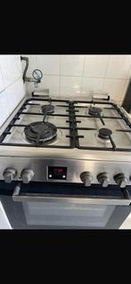 Gasfornuis met oven - RVS, Witgoed en Apparatuur, Fornuizen, Ophalen, Gebruikt, Hete lucht, 4 kookzones