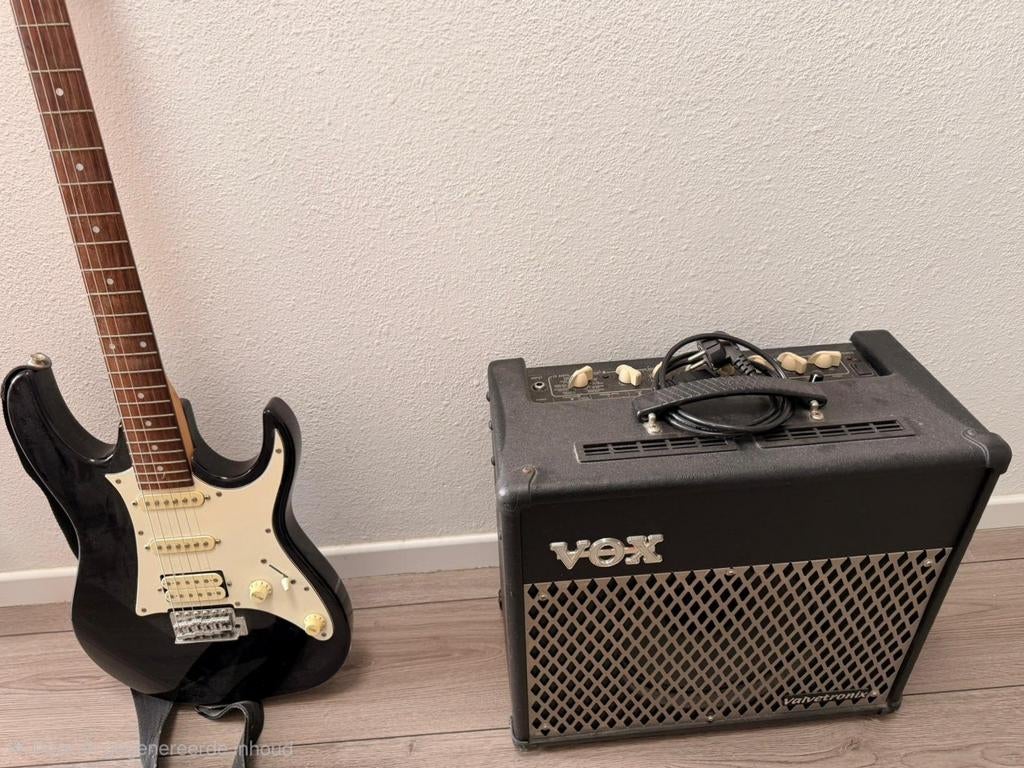 Elektrische gitaar met gitaar versterker, Ophalen, Gebruikt, Ibanez, Met versterker
