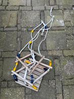 Houten Schommel met Touwladder, Kinderen en Baby's, Speelgoed | Buiten | Speeltoestellen, Ophalen of Verzenden, Gebruikt, Schommel