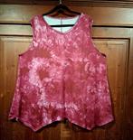 SALE tie dye punten top rood/roze 48/50, Kleding | Dames, Grote Maten, Ophalen of Verzenden, Nieuw, Rood, Shirt of Top