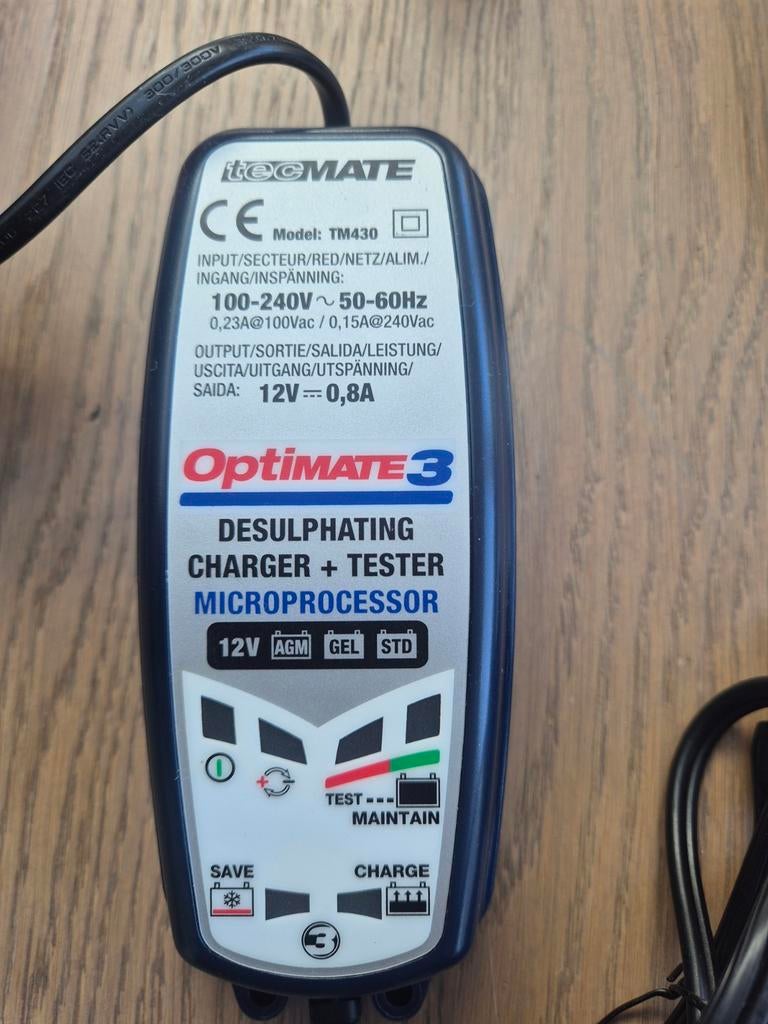 Optimate 3 druppellader en accutester, Auto-onderdelen, Accu's en Toebehoren, Universele onderdelen, Gebruikt, Ophalen of Verzenden