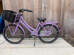 Cortina transportfiets meisjes 24 inch paars met kratje, Ophalen of Verzenden, Gebruikt, 24 inch