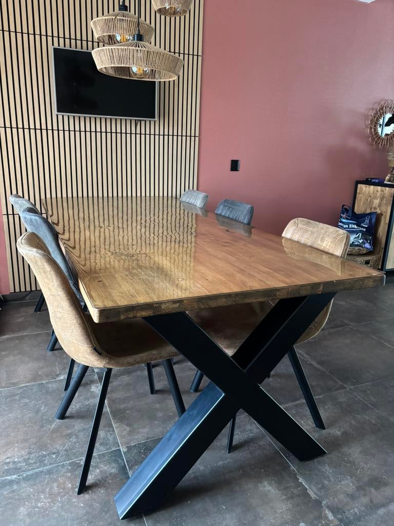 Eettafel - eventueel ruilen voor rond, Ophalen, 200 cm of meer, 50 tot 100 cm, Zo goed als nieuw